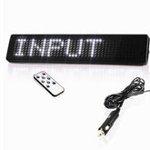 DC12v 7X41 Pixel Scrolling Car LED Display English Remote Control LED Car Display Board - Leadleds