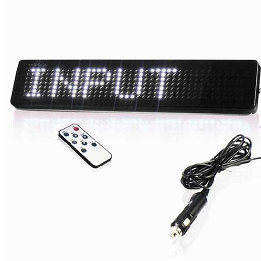 DC12v 7X41 Pixel Scrolling Car LED Display English Remote Control LED Car Display Board - Leadleds