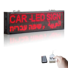 Leadleds Scrolling Led Sign Board with Keyboard Selected Message Quickly Display