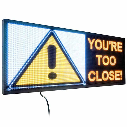 53in Custom Car Sign Led TV Advertising Board Light Up Signs Waterproof for Vehicle DC9-36V