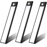 UNTCENT Wall Cabinets Light USB Rechargeable Magnetic Motion Sensor Night Light, 3 Pack