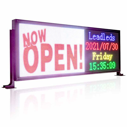 Leadleds Rear Window Bus Car Taxi Led Display Screen for Advertising Display, 40 x 14in