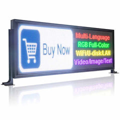 Leadleds 40 x 14in Rear Window Bus Car Taxi Led Display Screen for Advertising Display