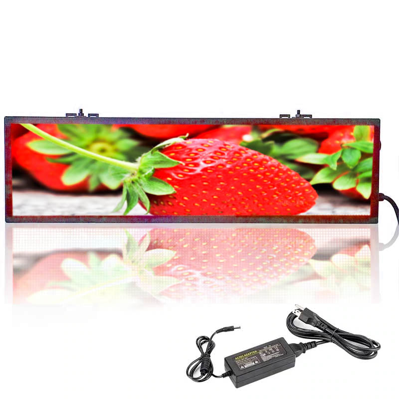 Leadleds HD LED Banner Electronic Message Center Signage for Business, 86 x 344 pixels