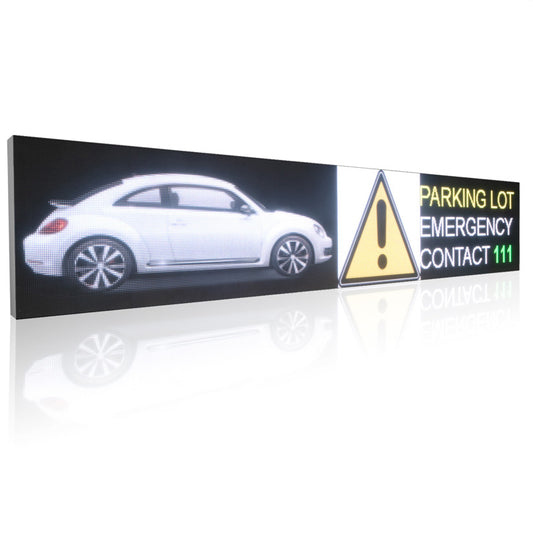 Leadleds 19 x 4.2Ft Outside Led Screen Affordable Digital Signage Custom Exterior Church Sign