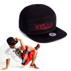 Leadleds Person Wearable Led Hat Snapback Cap Rechargeable Flexible by Smart Phone Programmable - Leadleds