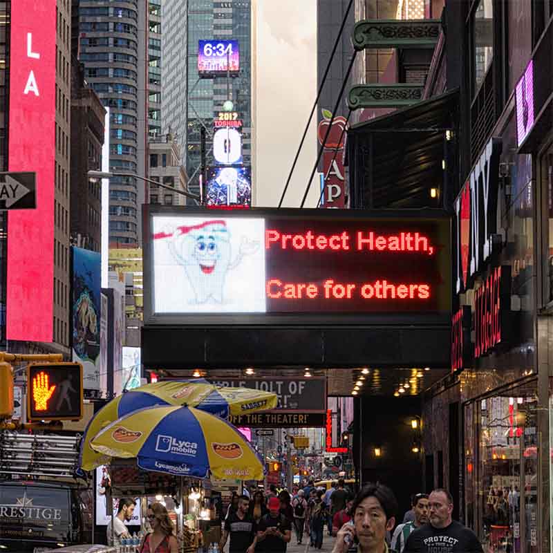 Leadleds Full Color Led Video Sign with Audio for Business, 39 X 14 in