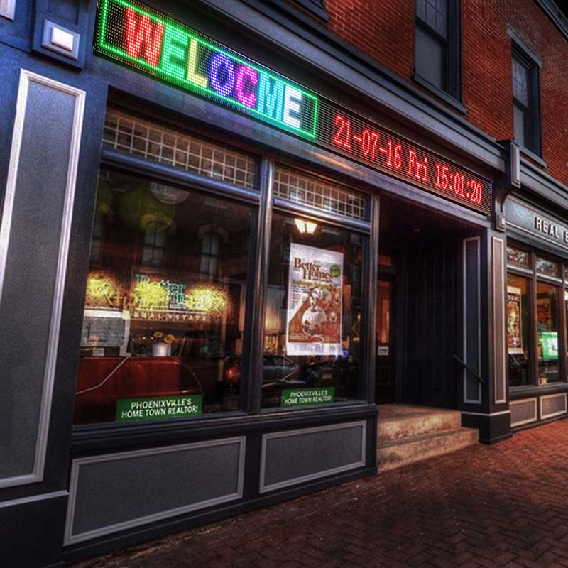 Leadleds 40 x 10.8 in Remote Signboards Scrolling Led Signs for Business