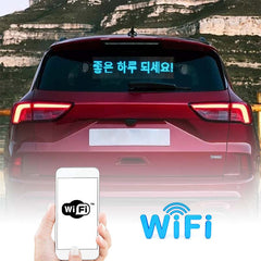 Leadleds Car for Sale Sign 7 Color Vehicle Signs Temperature Sensor, 40 x 6 in