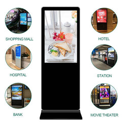 43in Digital Signage Media Advertising Player Programmable Floor Standing Android LCD Video Screen Indoor