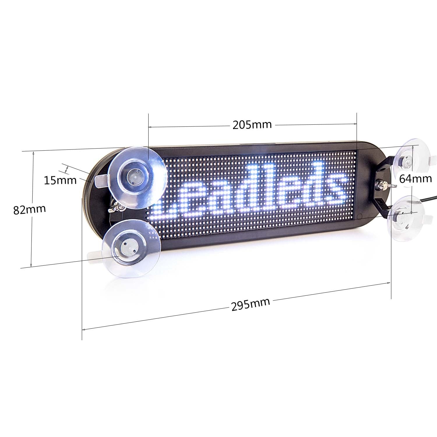 Leadleds Led Marquee Sign Bluetooth Car Led Programmable Message Sign, 7 Colors