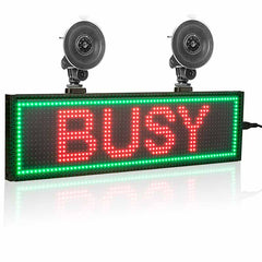 34cm Car Sign WiFi Programmable Led Light Sign with Velcro Straps for Rearview Mirror