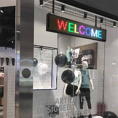Leadleds Led Display RS485 RS232 Full Color Led Moving Message Sign Board with Protocol, 30 x 6in