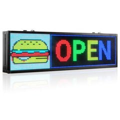21in WiFi Led Message Board Multicolor Smart Sign Wireless Led Billboard 1-4 Lines