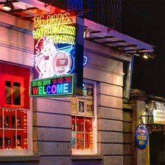 Leadled HD Led Display Monitor Led Tv Open Sign Messages Board