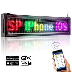 Leadleds Outdoor Business Signs Waterproof Digital Message Board with Temperature Display