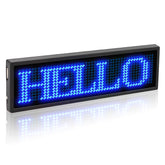 Leadleds Programmable Name Badge Scrolling Led Sign Rechargeable with Magnet Pin