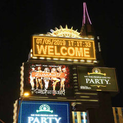 Leadleds Custom Order Outdoor Led Video Sign by LAN Fast Program, 1.6 x 0.8m