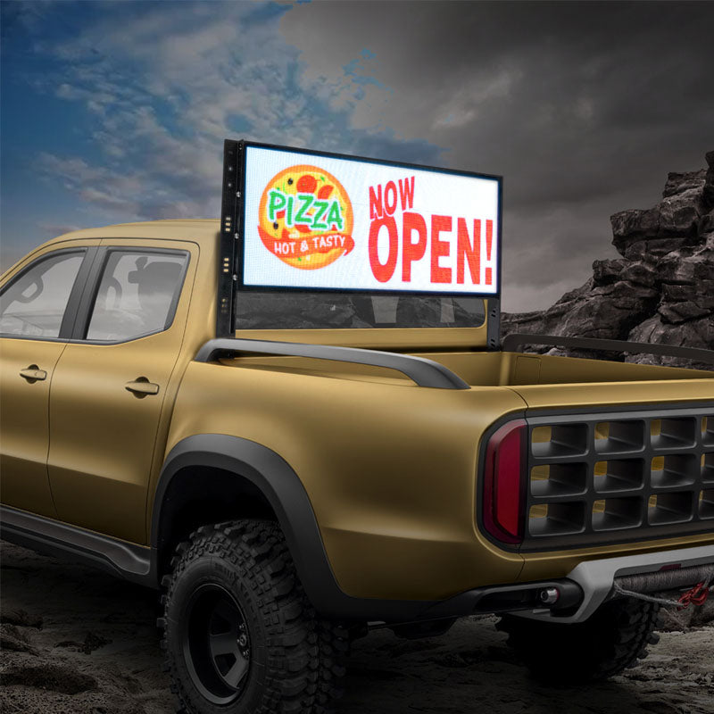 Leadleds 53in LED Car Display Traffic Sign Full Color Advertising TV Screen Programmable, DC9-36V