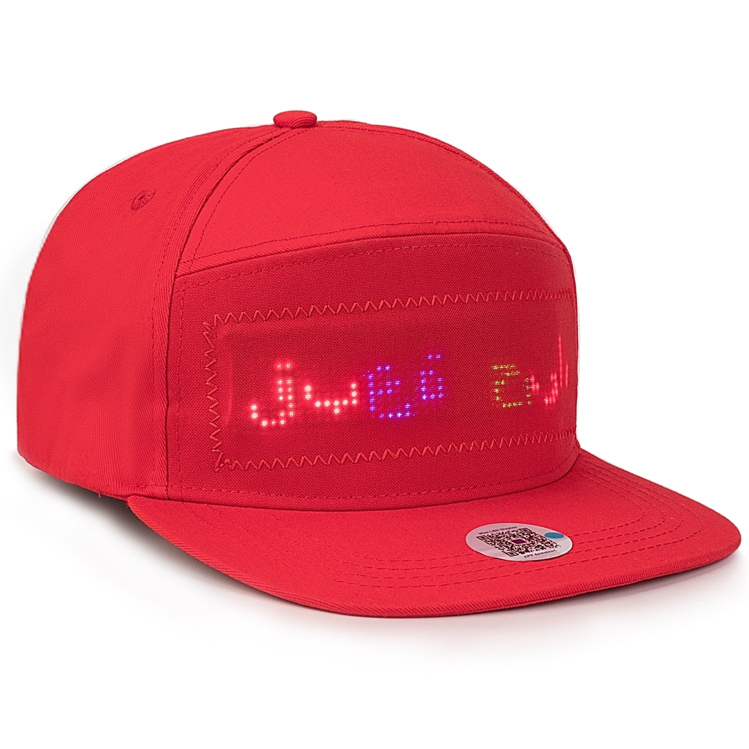 Bluetooth Fixed 4 colors Led Hat Display Board hip hop street dance party parade sunscreen hiking night running fishing cap
