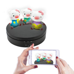 UNTCENT Motorized Turntable Electric Rotating Display Stand for Jewelry Hobby Collectible Products