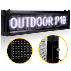 Leadleds Super Bright Storefront Led Sign Waterproof Scrolling Message Board for your store, White - Leadleds
