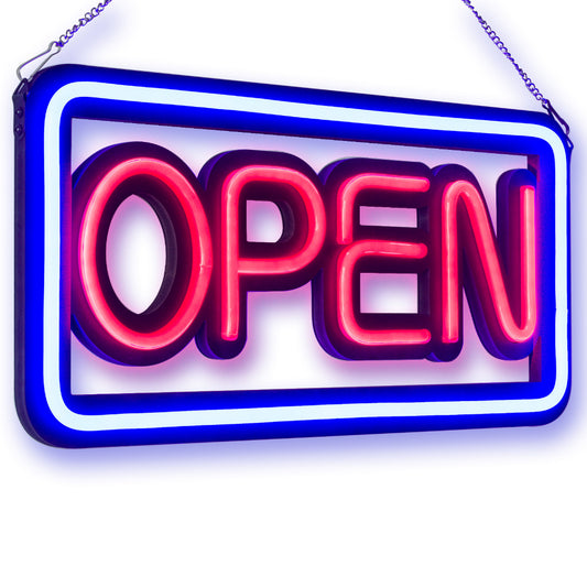 Leadleds Open Sign Neon Tube Style for Restaurant Store Salon - Leadleds