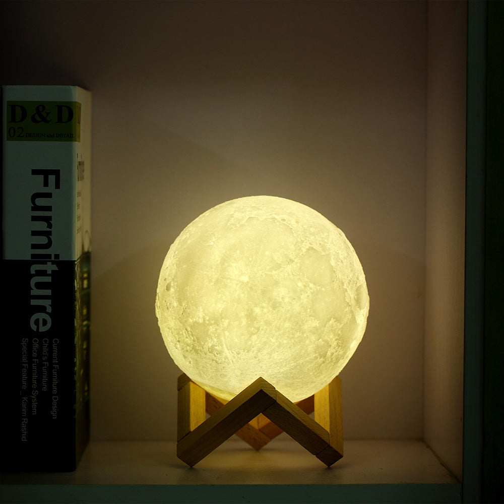 Dropship 3D Druck Wiederaufladbare Mond Lampe LED Nacht Licht