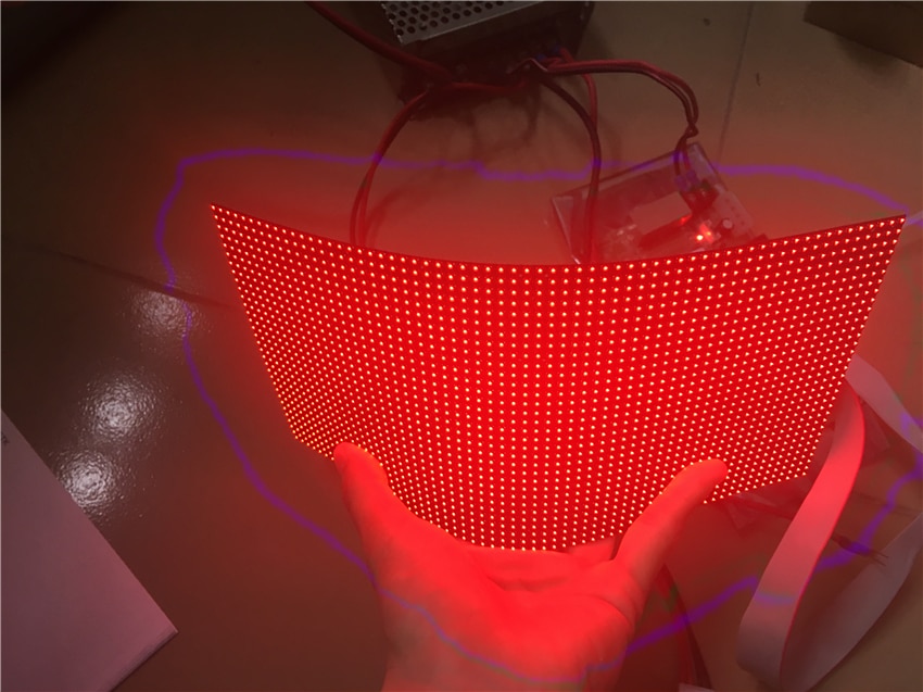 P4 flexible soft full color led panel use for column led screen dot matrix rgb module smd video display - Leadleds