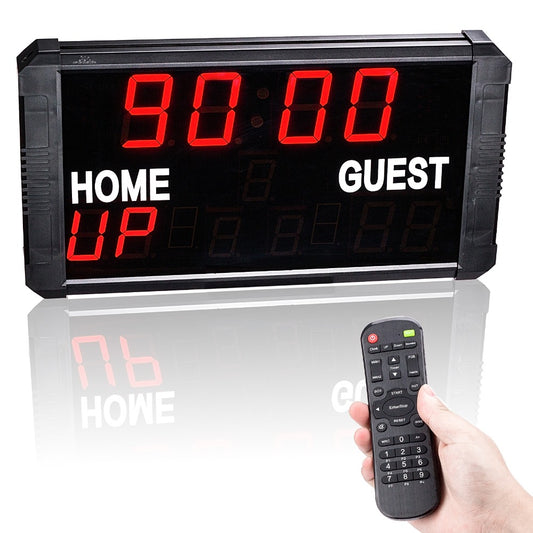 Basketball Time stopwatch electronic scoreboard football table tennis badminton game scoreboard multi - function countdown card - Leadleds