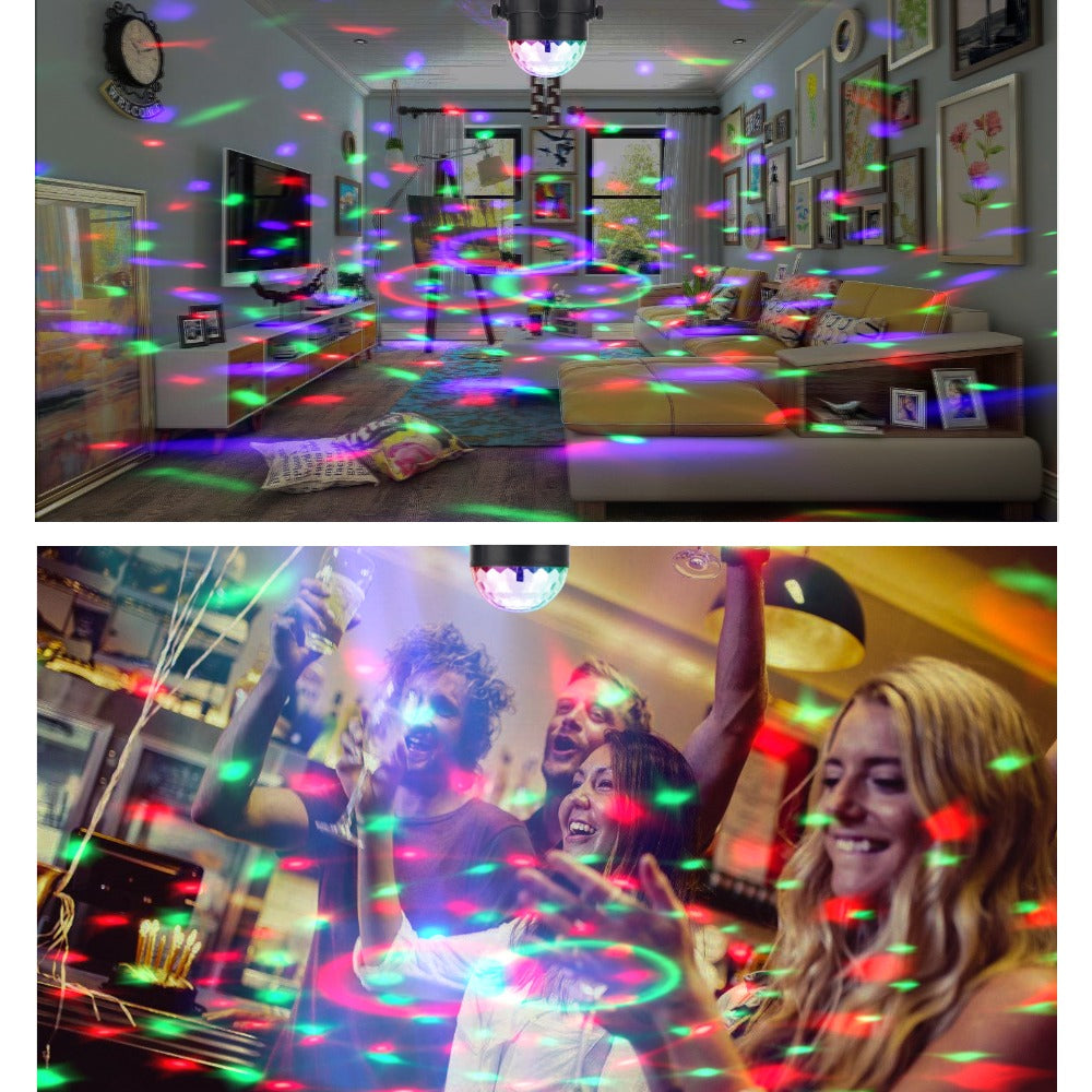 LED Stage Light 3W RGB LED Crystal Magic Ball Stage Effect Lighting Lamp Party Disco Club DJ Bar Light Show Lumiere Lamp - Leadleds