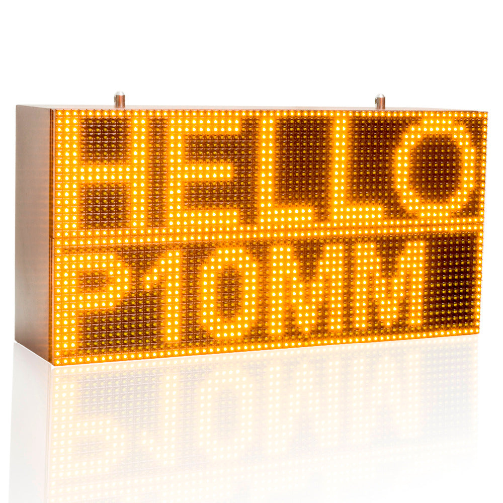 32*64cm Strong Yellow Programmable Led Sign with Scrolling Message Display For P10 FULLY Outdoor Use led display - Leadleds