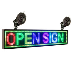 Leadleds RGB LED Window Signs Scrolling Message Program by Your Phone for Store Office Shop Retails - Leadleds