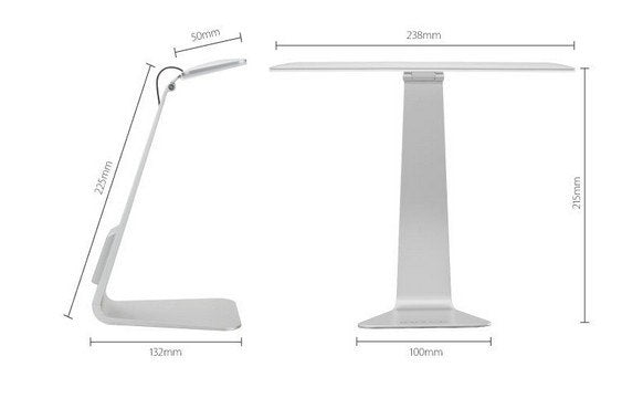 Ultra-thin Portable Lamp Eye-Protection LED Table Light 3 Modes Fashion USB Charging Desk Lamp Smart Touch Folding Night Light - Leadleds