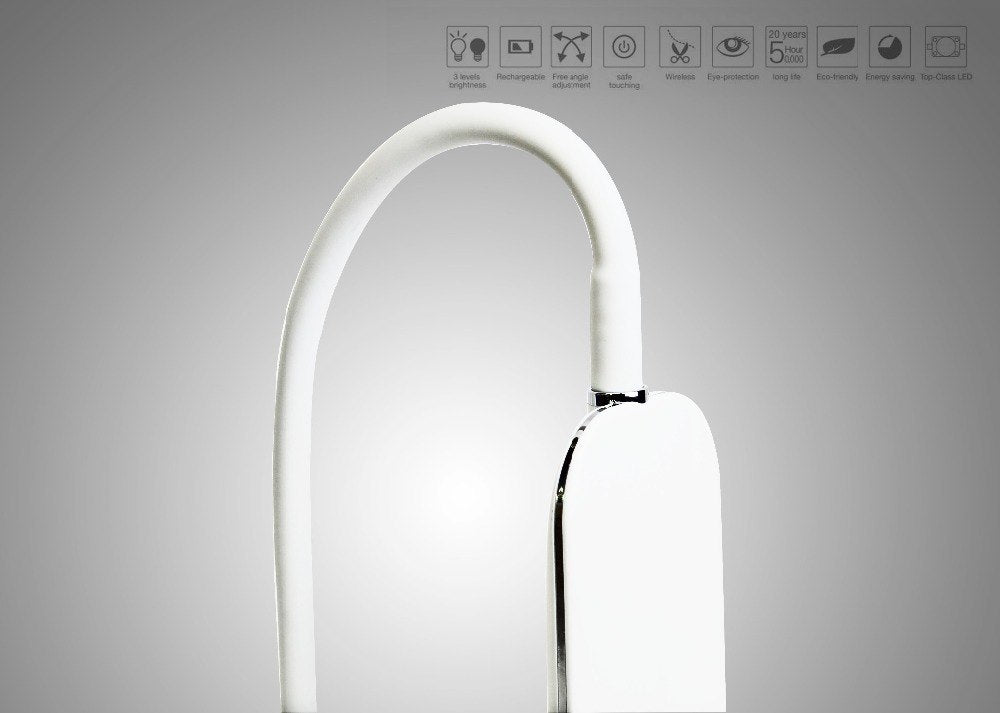 Fashion Gooseneck LED Desk Lamp Smart Touch Control Switch Portable Reading Lamp With 3 Level Dimmer Table Lamp Office light - Leadleds