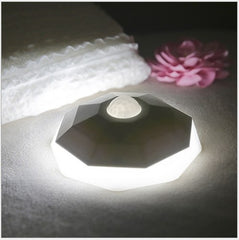 New Night Light LED Diamond NightLight PIR Intelligent Human Body Motion Induction Wall Lamps Hallway Closet Pathway Staircase - Leadleds