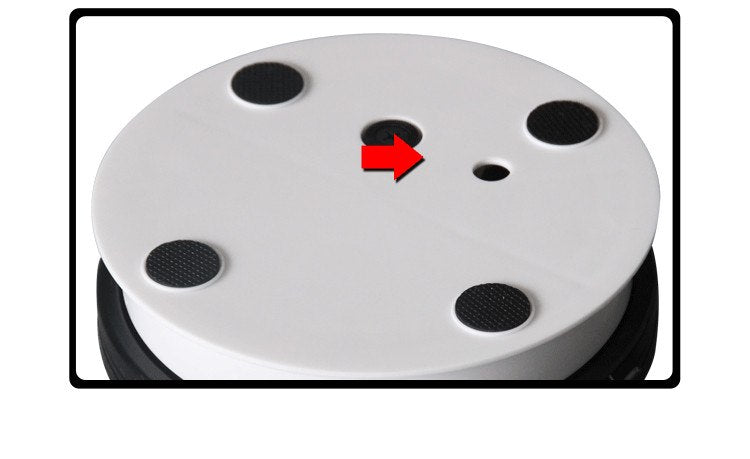 15cm White Electric Motorized Display Stand Rotating Turntable for Jewelry Model show and 4k 3D HD video rotation photography - Leadleds