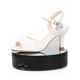 Load 5kg Mirror glassTop Rotating display stand electric turntable High grade watch jewelry camera video shooting - Leadleds