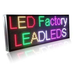 41x16inch Full Color RGB Outdoor Waterproof 10MM HD Wifi+U disk Programmable Scrolling Message Street Multi-line Led Sign board - Leadleds