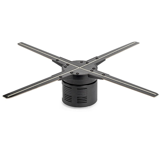 50CM Novelty Wifi RGB 3D LED Holographic Fan Sign Projector Hologram Player LED Display Advertising APP Control Gift for Men - Leadleds