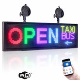 Leadleds 20ā Full Color Led Panel for Car Sign Display Board Fast Programmable by Smartphone WiFi