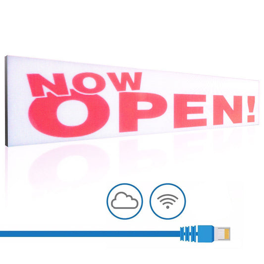 Leadleds 88 in Outdoor Electronic LED Message Board Sign Full color Display