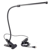 Leadleds LED Clip on Light Dimmable Reading Lights Flexible Gooesneck, USB Cord 2 Lighting Modes - Leadleds