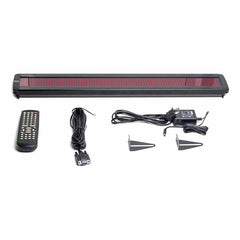 Leadleds 26 x 4 Inches Remote LED Sign Programmable Scrolling Message Board for Business, Store(RGY 3 Colors) - Leadleds