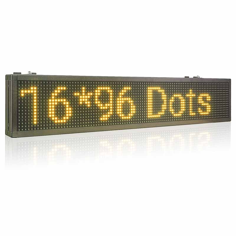 Leadleds Led Display RS485 RS232 Full Color Led Moving Message Sign Board with Protocol, 30 x 6in