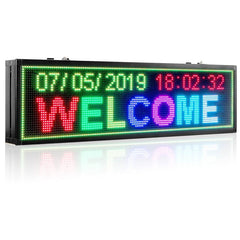 21in WiFi Led Message Board Multicolor Smart Sign Wireless Led Billboard 1-4 Lines