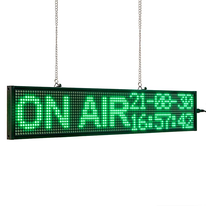 Leadleds Green Message Board Indoor Scrolling Led Sign Programmable WiFi Control