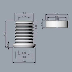 size of Brightness sensor