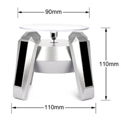 Leadleds Exquisite New Solar Powered Display Stand Rotating Turntable with Blue Light - Leadleds