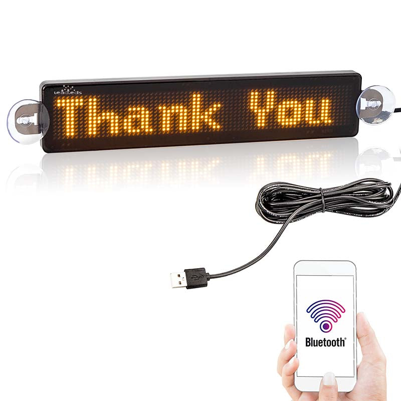 Leadleds 9 in Scrolling Window Signage Led Advertising Display Board with  10Ft USB Cable for Store Car